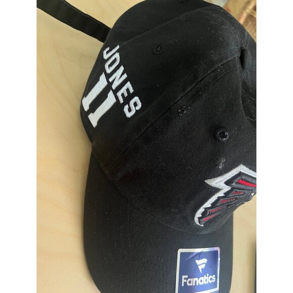 Atlanta Falcons Fanatics NFL Hat Black Embroidered Logo Jones 11 Adjustable - Picture 8 of 8